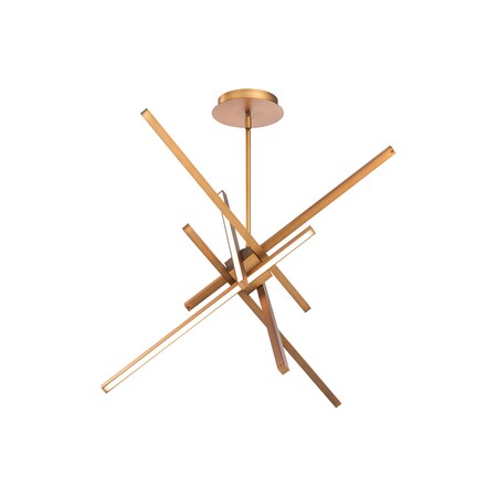 Dweled Parallax 29in LED Pendant 3000K in Aged Brass PD-731